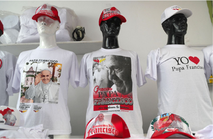 Polos vista del Papa Francisco